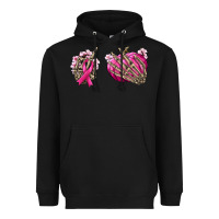 Black Breast Cancer skeleton hands Heavyweight Hoodie - NancyCooperArtShop