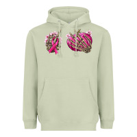 Matcha Breast Cancer skeleton hands Heavyweight Hoodie - NancyCooperArtShop