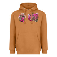 Meerkat Breast Cancer skeleton hands Heavyweight Hoodie - NancyCooperArtShop