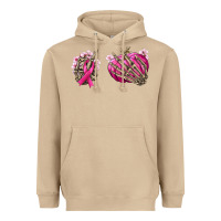 Mushroom Breast Cancer skeleton hands Heavyweight Hoodie - NancyCooperArtShop
