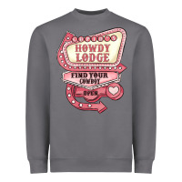 Storm cupids howdy lodge find your cowboy open Heavyweight Sweatshirt - MaliasSmallBusiness
