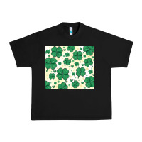 Black st patrick clover Urban Heavy Tee - MaliasSmallBusiness