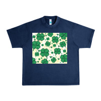 Navy st patrick clover Urban Heavy Tee - MaliasSmallBusiness
