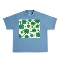 Pebble Blue st patrick clover Urban Heavy Tee - MaliasSmallBusiness