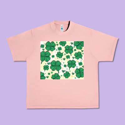 St Patrick Clover Urban Heavy Tee Designed By Maliassmallbusiness