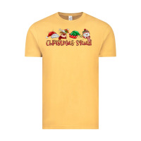 Vintage Mustard christmas squad Vintage Tee - MaliasSmallBusiness