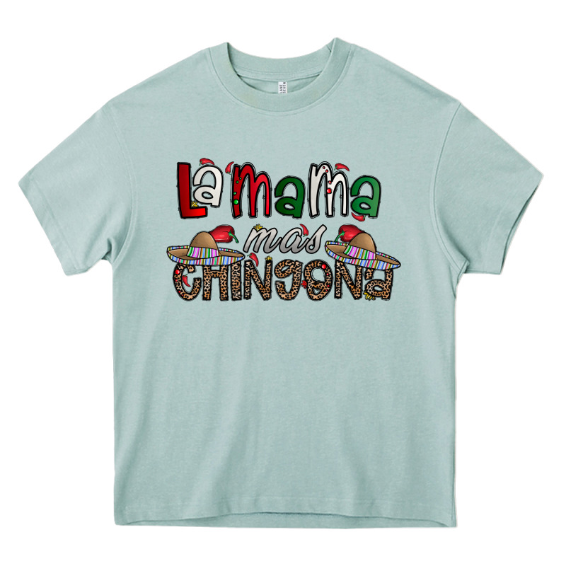 La Mama Mas Chingona Heavy Core Tee by CowhideDigitalArt | Teevron