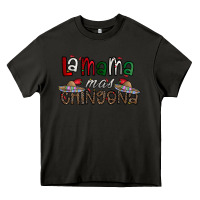 Asphalt la mama mas chingona Heavy Core Tee - CowhideDigitalArt