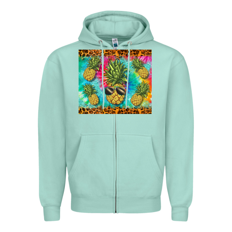Summer Pineapple Zipper Hoodie by BarkalooDesign | Teevron