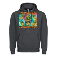 Smoke summer pineapple Zipper Hoodie - BarkalooDesign