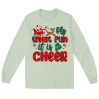 Matcha oh what fun it is to cheer Long Sleeve Tee - MaliasSmallBusiness