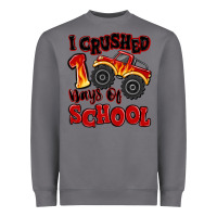Storm i crushed 100 days of school monster truck Heavyweight Sweatshirt - MaliasSmallBusiness