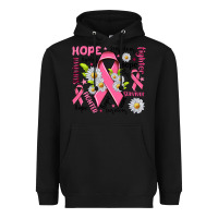 Black Breast Cancer Heavyweight Hoodie - NancyCooperArtShop