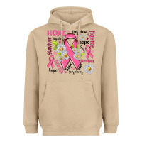 Mushroom Breast Cancer Heavyweight Hoodie - NancyCooperArtShop
