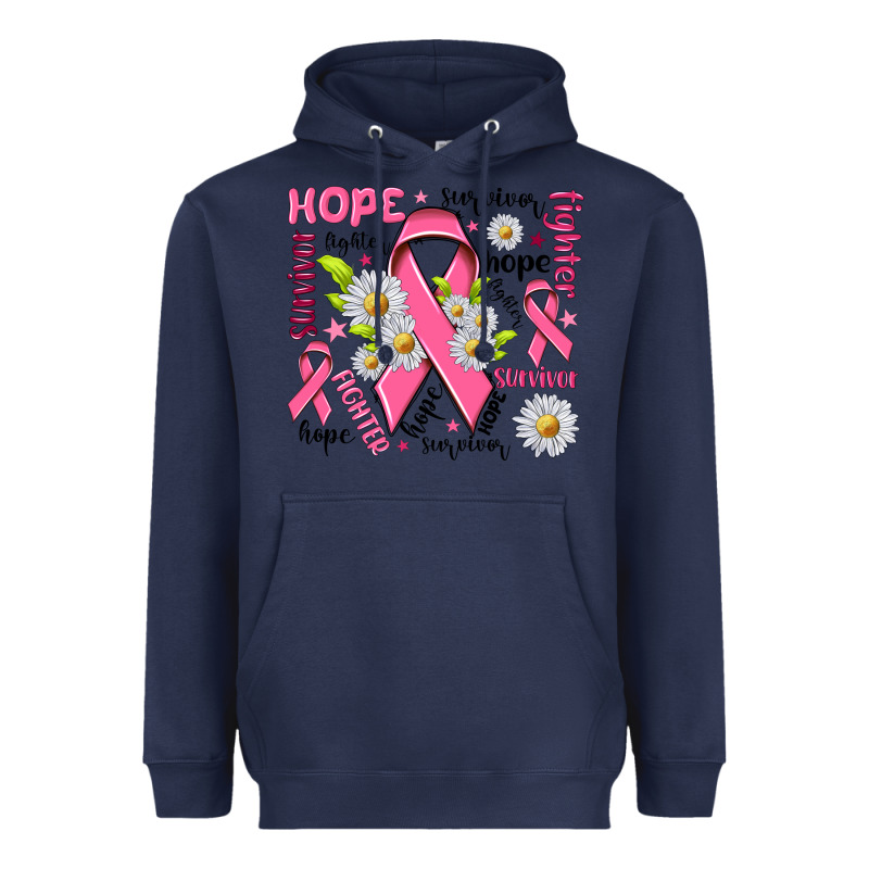 Breast Cancer Heavyweight Hoodie by NancyCooperArtShop | Teevron
