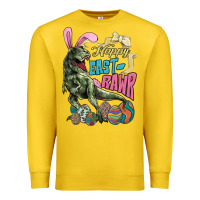 Lemon Happy Easter Day T-Rex Premium Sweatshirt - HowdyJamesFarm
