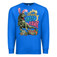True Royal Happy Easter Day T-Rex Premium Sweatshirt - HowdyJamesFarm