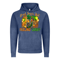 Vintage Denim dead inside but feeling lucky Vintage Hoodie - NancyCooperArtShop