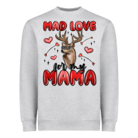 Heather Grey mad love for my mama Heavyweight Sweatshirt - MaliasSmallBusiness