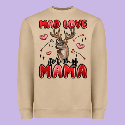 Mad Love For My Mama Heavyweight Sweatshirt Designed By Maliassmallbusiness