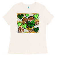 Bone St. Patrick's Day hearts tumbler Ladies Tee - Neo Western