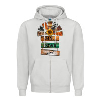 Dove Grey small town girl western windmill wooden boards Zipper Hoodie - Jasminsmagicworld