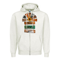 Oatmeal Heather small town girl western windmill wooden boards Zipper Hoodie - Jasminsmagicworld