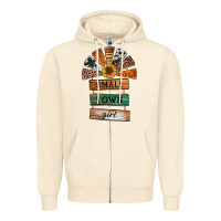 Sandshell small town girl western windmill wooden boards Zipper Hoodie - Jasminsmagicworld