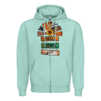 Seafoam small town girl western windmill wooden boards Zipper Hoodie - Jasminsmagicworld