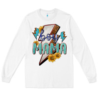 White boy mama lightning bold Long Sleeve Tee - NancyCooperArtShop