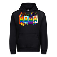 Black proud mama Urban Hoodie - FaDigitalArtStudio