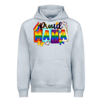 Heather Grey proud mama Urban Hoodie - FaDigitalArtStudio