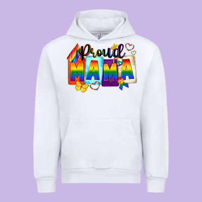 Proud Mama Urban Hoodie Designed By Fadigitalartstudio