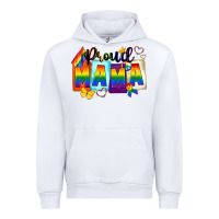 White proud mama Urban Hoodie - FaDigitalArtStudio