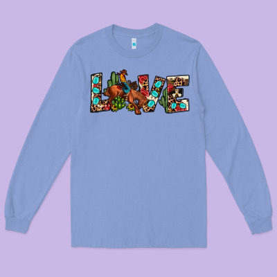 Love Rodeo Long Sleeve Tee Designed By Jahusdesignshop