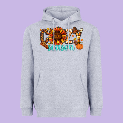 Cozy Season Thanksgiving Heavyweight Hoodie Designed By Nancycooperartshop