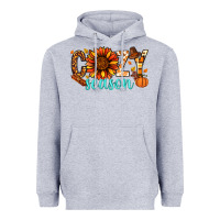 Heather Grey Cozy season Thanksgiving Heavyweight Hoodie - NancyCooperArtShop