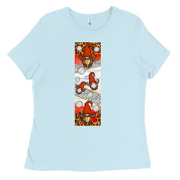 Baby Blue volleyball penwraps Ladies Tee - HRA Design Shop