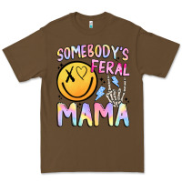 Cacao somebody's feral mama Premium Tee - JahusDesignShop