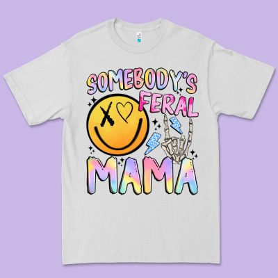Somebody's Feral Mama Premium Tee Designed By Jahusdesignshop