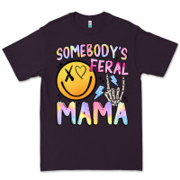 Plum somebody's feral mama Premium Tee - JahusDesignShop