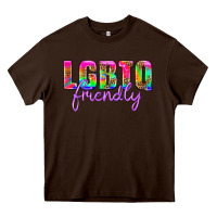 Chocolate Brown lgbtq friendly Heavy Core Tee - HRA Design Shop