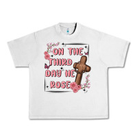 Lunar Rock on the third day  he rose Urban Heavy Tee - MaliasSmallBusiness