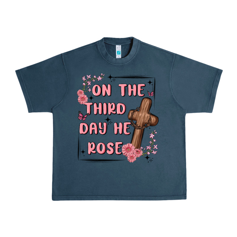 On The Third Day  He Rose Urban Heavy Tee by MaliasSmallBusiness | Teevron