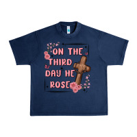 Navy on the third day  he rose Urban Heavy Tee - MaliasSmallBusiness