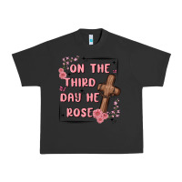 Pigment Black on the third day  he rose Urban Heavy Tee - MaliasSmallBusiness