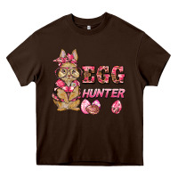 Chocolate Brown easter pink camouflage egg hunter  bunny Heavy Core Tee - BarkalooDesign