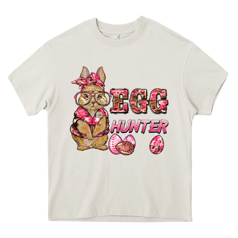 Easter Pink Camouflage Egg Hunter  Bunny Heavy Core Tee by BarkalooDesign | Teevron