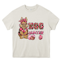 Cream easter pink camouflage egg hunter  bunny Heavy Core Tee - BarkalooDesign