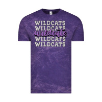 Cloud Purple wildcats football Vintage Tee - MaliasSmallBusiness